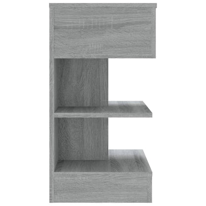 vidaXL Bedside Cabinet Grey Sonoma 40x35x65 cm Engineered Wood