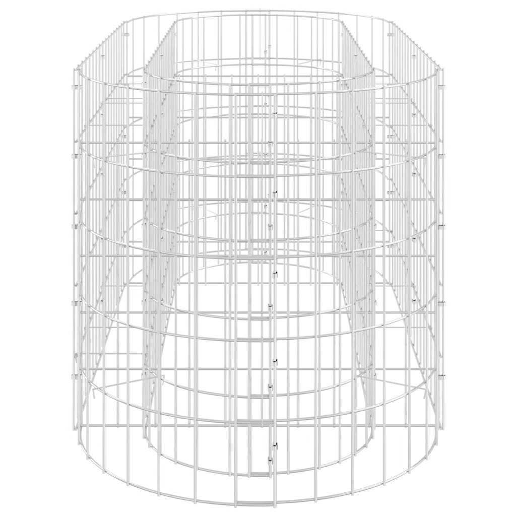 vidaXL Gabion Raised Bed Galvanised Iron 120x50x50 cm