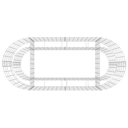 vidaXL Gabion Raised Bed Galvanised Iron 120x50x50 cm