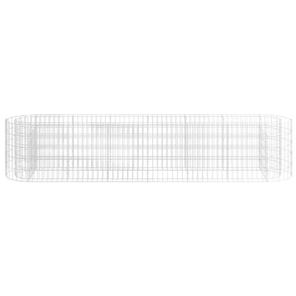 vidaXL Gabion Raised Bed Galvanised Iron 260x50x50 cm