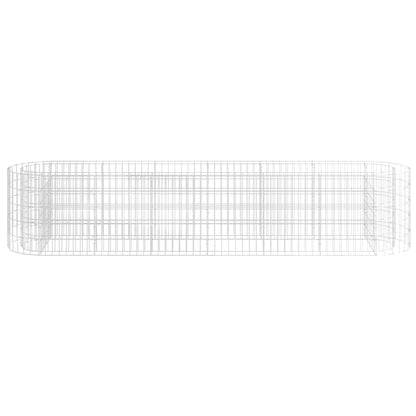 152026 vidaXL Gabion Raised Bed Galvanised Iron 260x50x50 cm