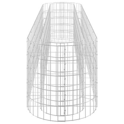 vidaXL Gabion Raised Bed Galvanised Iron 260x50x50 cm