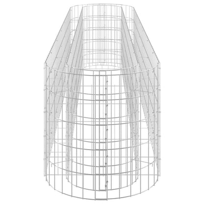 152026 vidaXL Gabion Raised Bed Galvanised Iron 260x50x50 cm