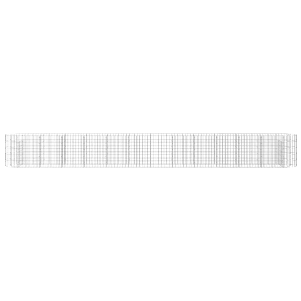vidaXL Gabion Raised Bed Galvanised Iron 470x50x50 cm