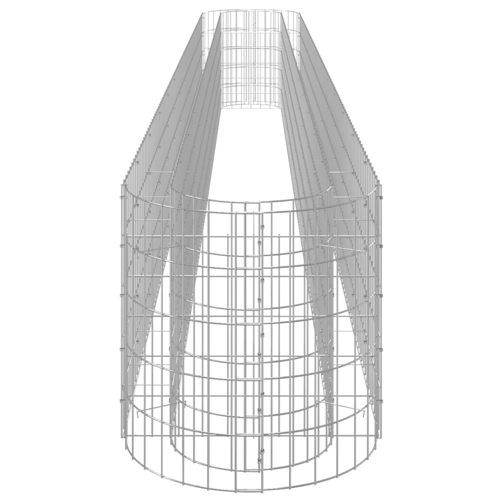 vidaXL Gabion Raised Bed Galvanised Iron 470x50x50 cm