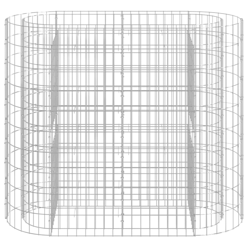 vidaXL Gabion Raised Bed Galvanised Iron 120x50x100 cm