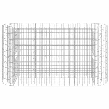 vidaXL Gabion Raised Bed Galvanised Iron 190x50x100 cm