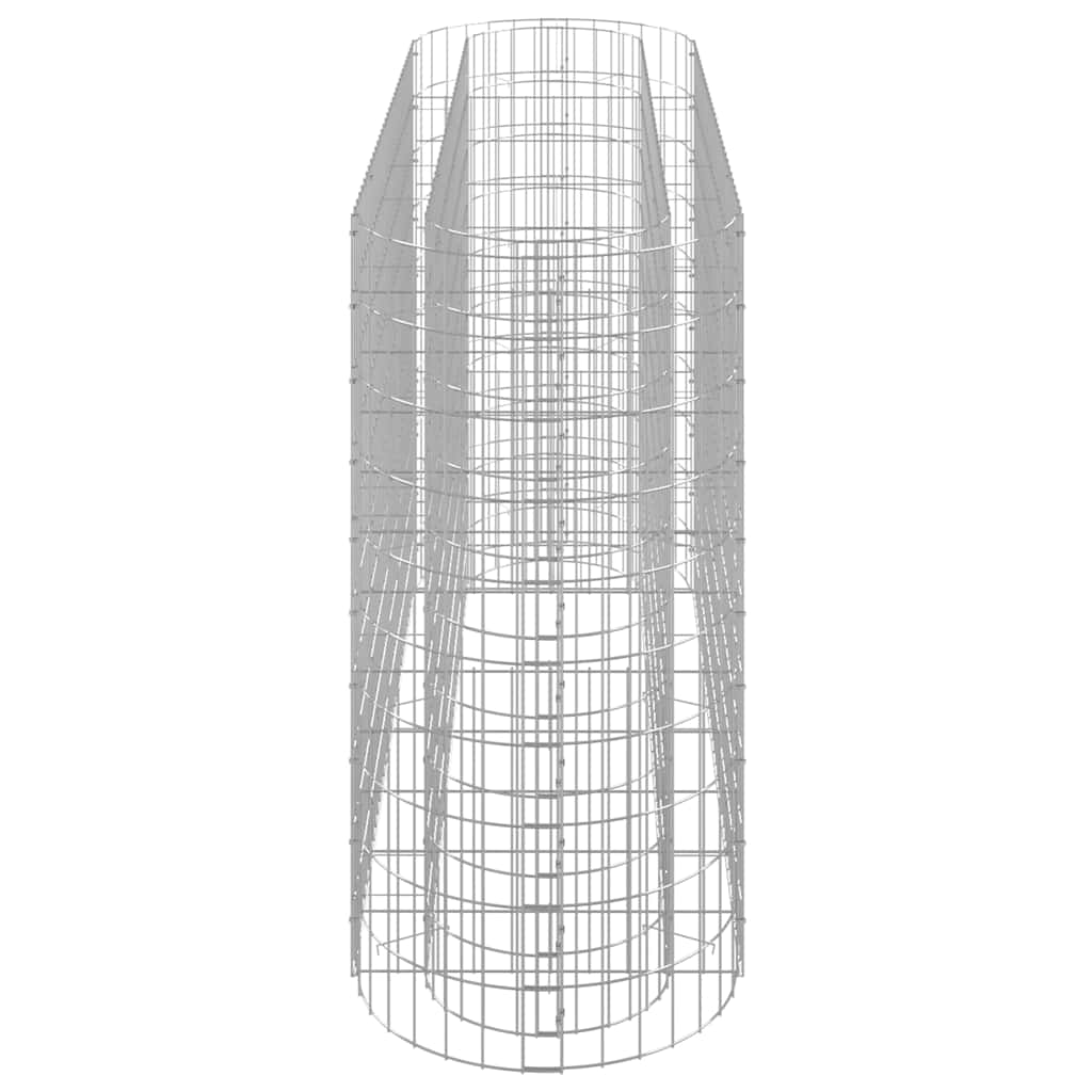 vidaXL Gabion Raised Bed Galvanised Iron 190x50x100 cm