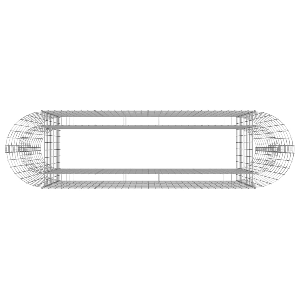 vidaXL Gabion Raised Bed Galvanised Iron 190x50x100 cm
