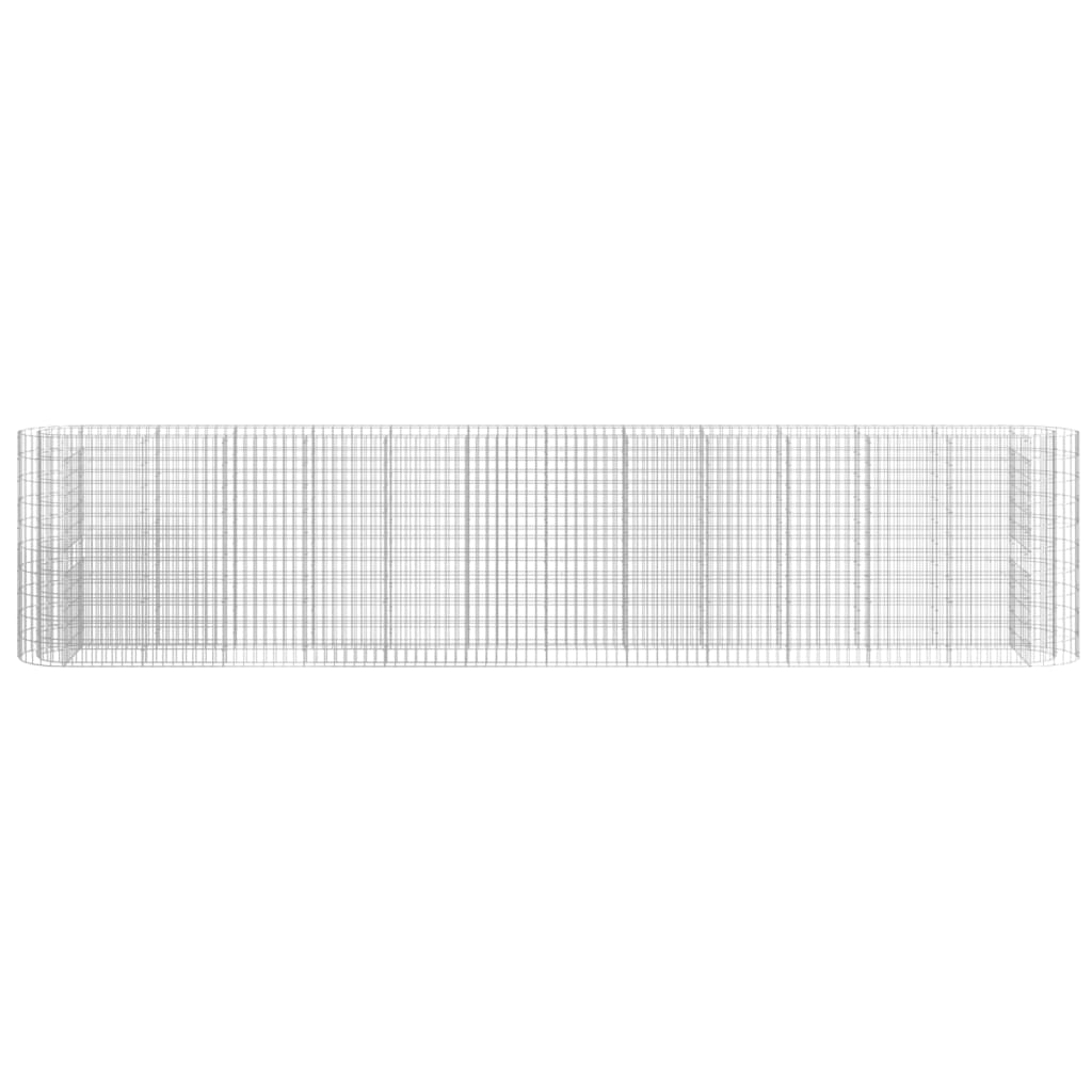 vidaXL Gabion Raised Bed Galvanised Iron 470x50x100 cm
