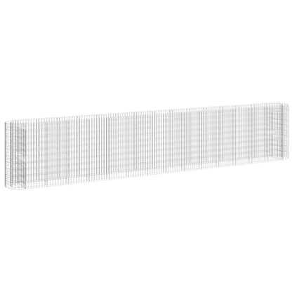 vidaXL Gabion Raised Bed Galvanised Iron 540x50x100 cm