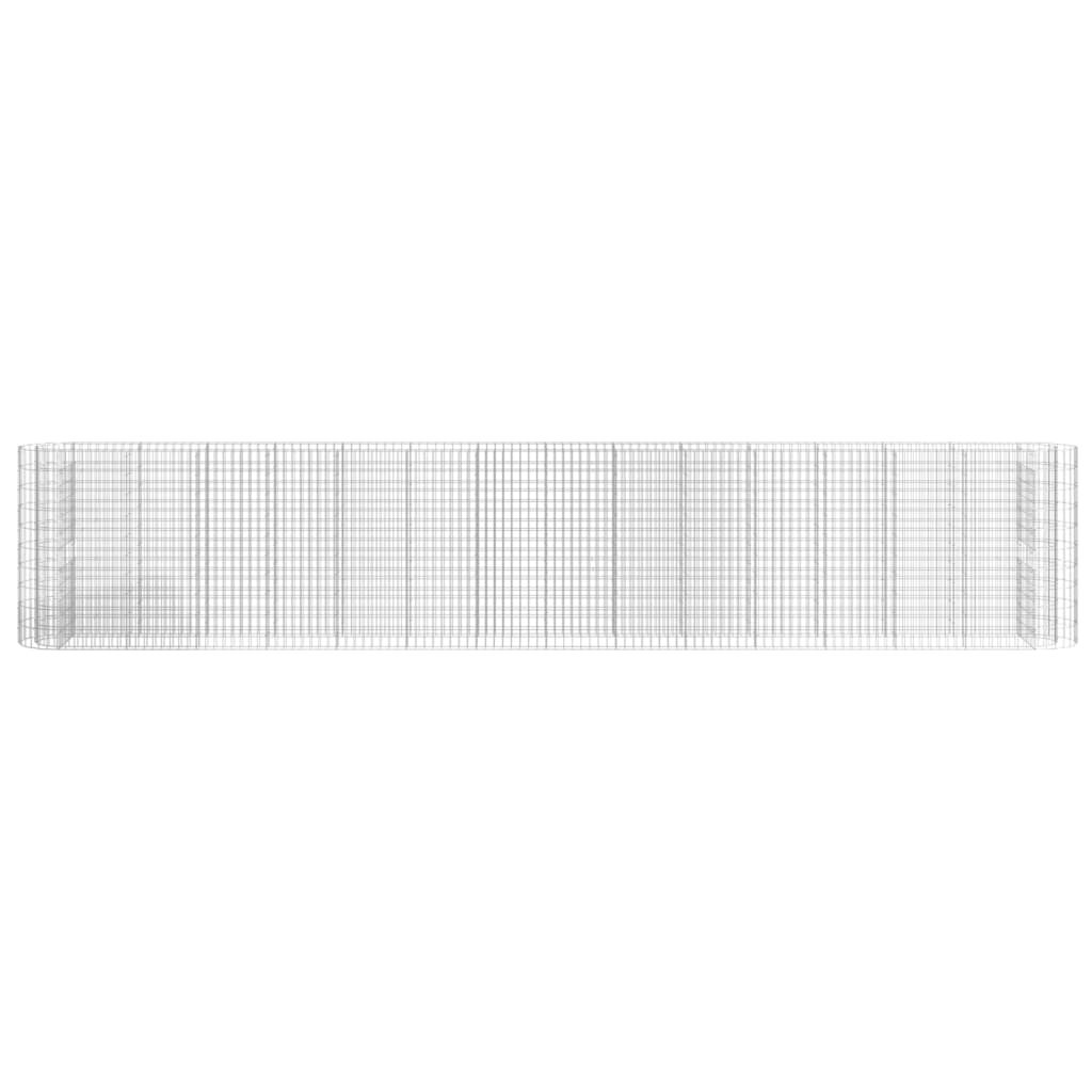 vidaXL Gabion Raised Bed Galvanised Iron 540x50x100 cm
