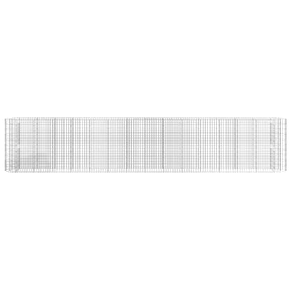 vidaXL Gabion Raised Bed Galvanised Iron 540x50x100 cm