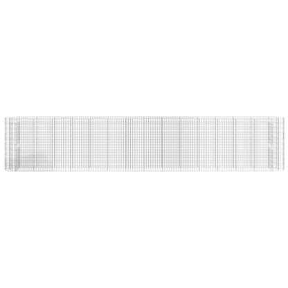 152038 vidaXL Gabion Raised Bed Galvanised Iron 540x50x100 cm