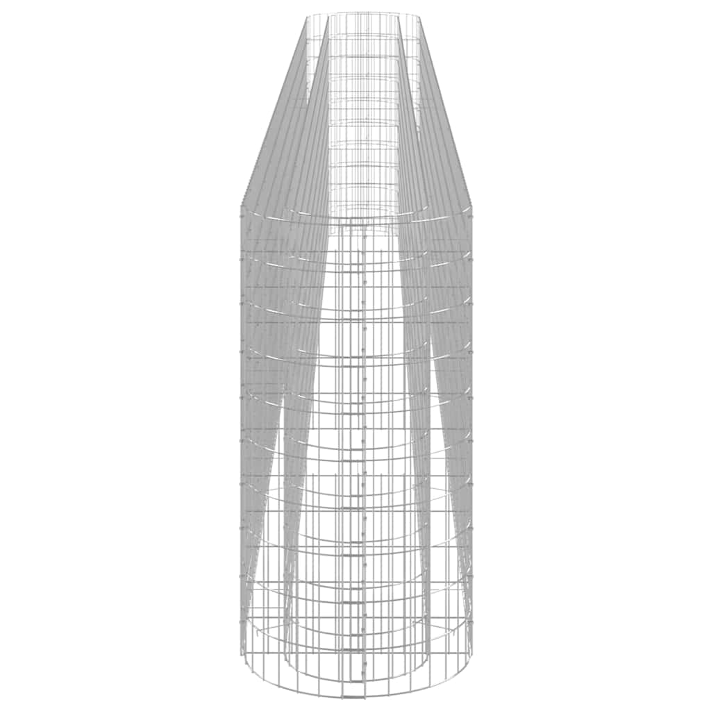 152038 vidaXL Gabion Raised Bed Galvanised Iron 540x50x100 cm