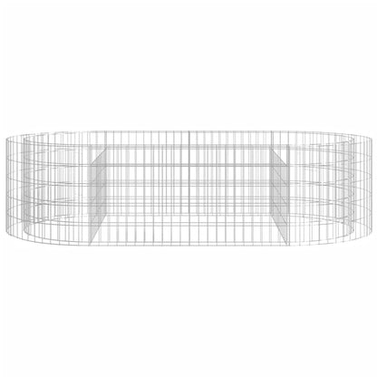 vidaXL Gabion Raised Bed Galvanised Iron 200x100x50 cm