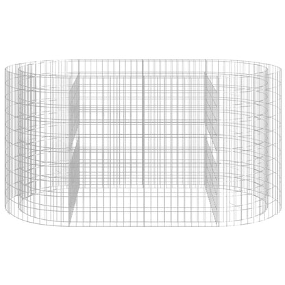vidaXL Gabion Raised Bed Galvanised Iron 200x100x100 cm