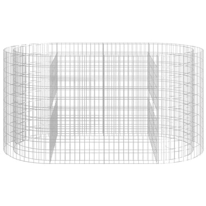 152045 vidaXL Gabion Raised Bed Galvanised Iron 200x100x100 cm