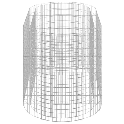 vidaXL Gabion Raised Bed Galvanised Iron 200x100x100 cm