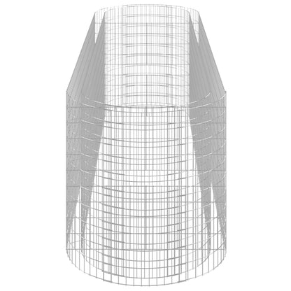 vidaXL Gabion Raised Bed Galvanised Iron 400x100x100 cm