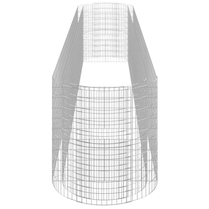 vidaXL Gabion Raised Bed Galvanised Iron 600x100x100 cm