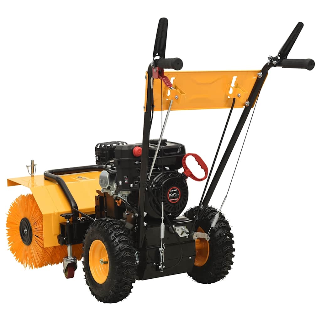 vidaXL Petrol-powered 2-in-1 Snow Thrower and Sweeper 6.5HP