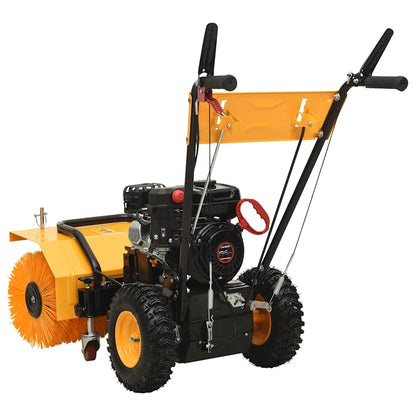 vidaXL Petrol-powered 2-in-1 Snow Thrower and Sweeper 6.5HP