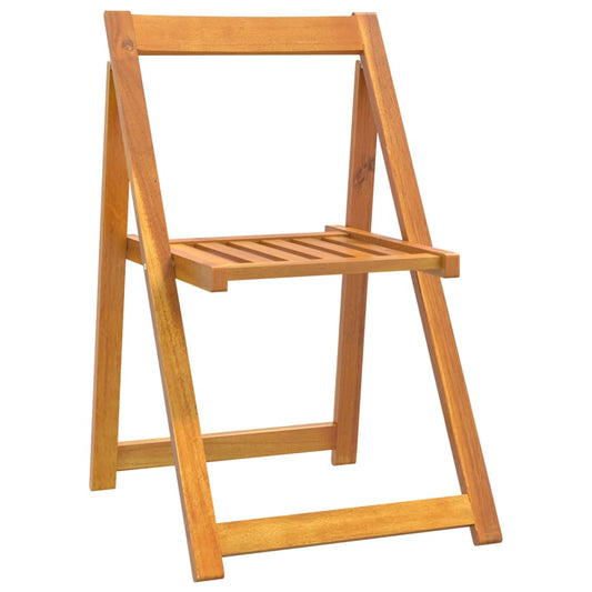 vidaXL Folding Chairs 4 pcs Solid Wood Acacia