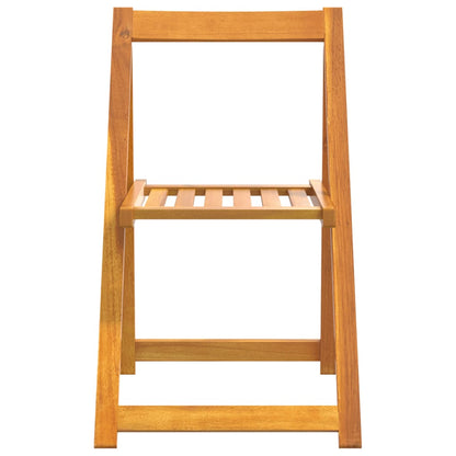 vidaXL Garden Chair | Set of 4 | Natural Wood | Solid Acacia Wood | Standard