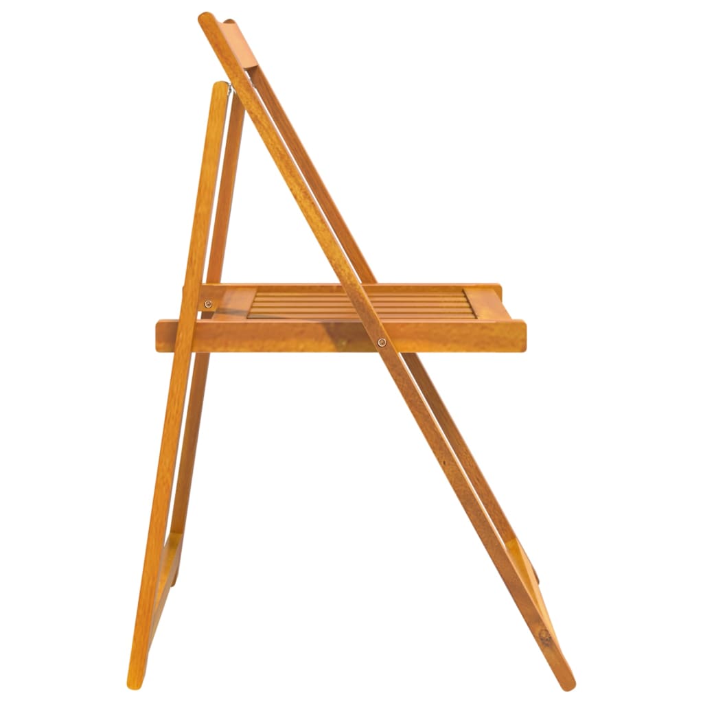 vidaXL Garden Chair | Set of 4 | Natural Wood | Solid Acacia Wood | Standard