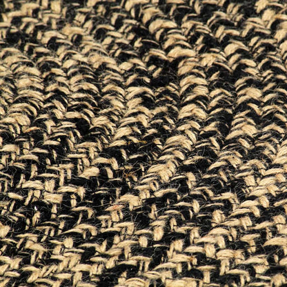 vidaXL Handmade Rug Jute Black and Brown 180 cm