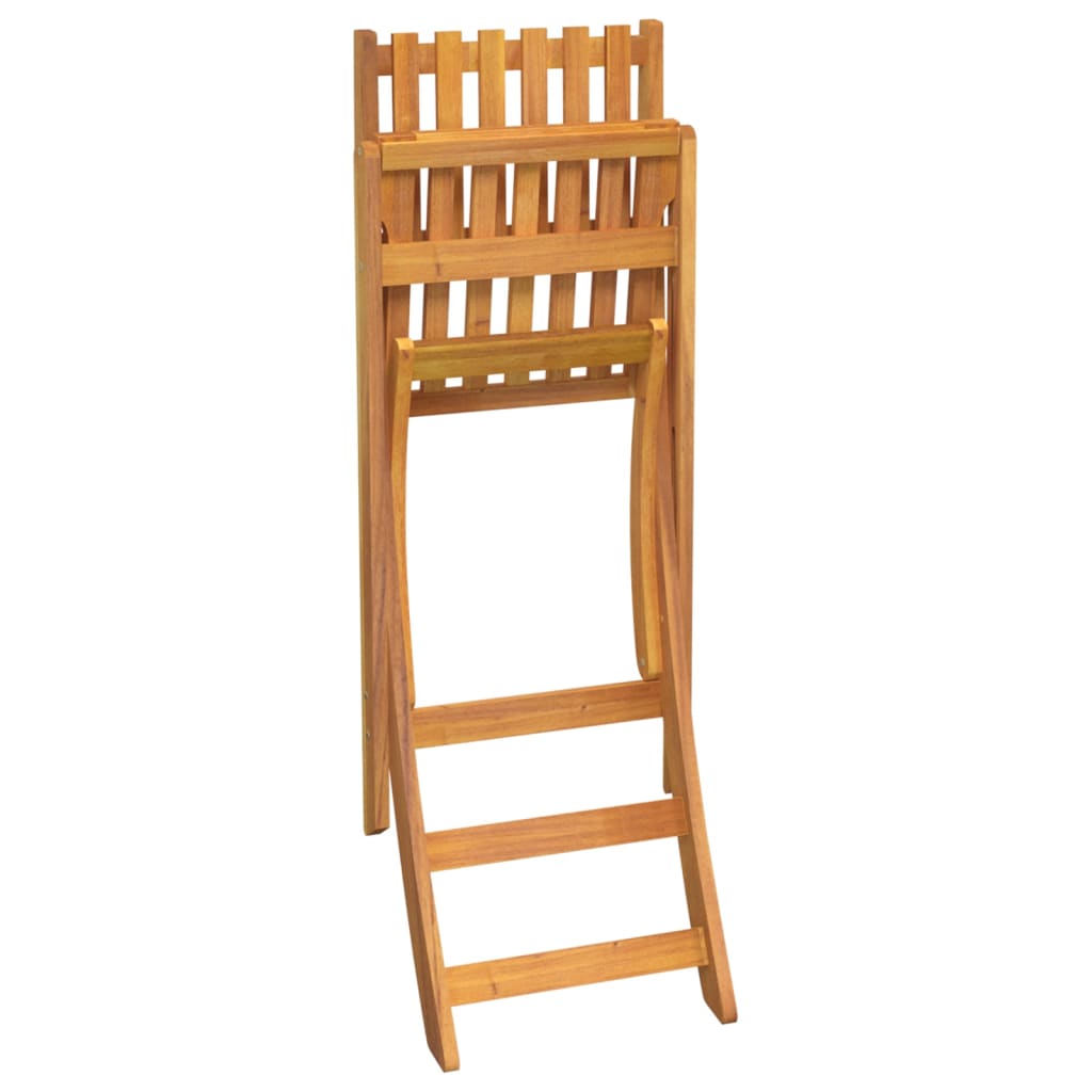 vidaXL Outdoor Bar Set | Natural Wood | Solid acacia wood with an oil finish