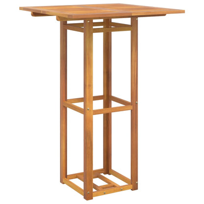 vidaXL Outdoor Bar Set | Natural Wood | Solid acacia wood with an oil finish