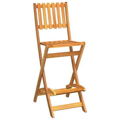 vidaXL Outdoor Bar Set | Natural | Solid Acacia wood | Standard |  Foldable