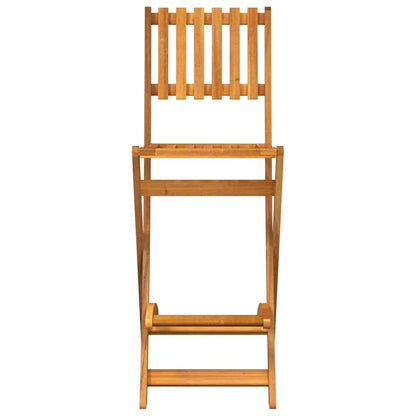 vidaXL Outdoor Bar Set | Natural | Solid Acacia wood | Standard |  Foldable