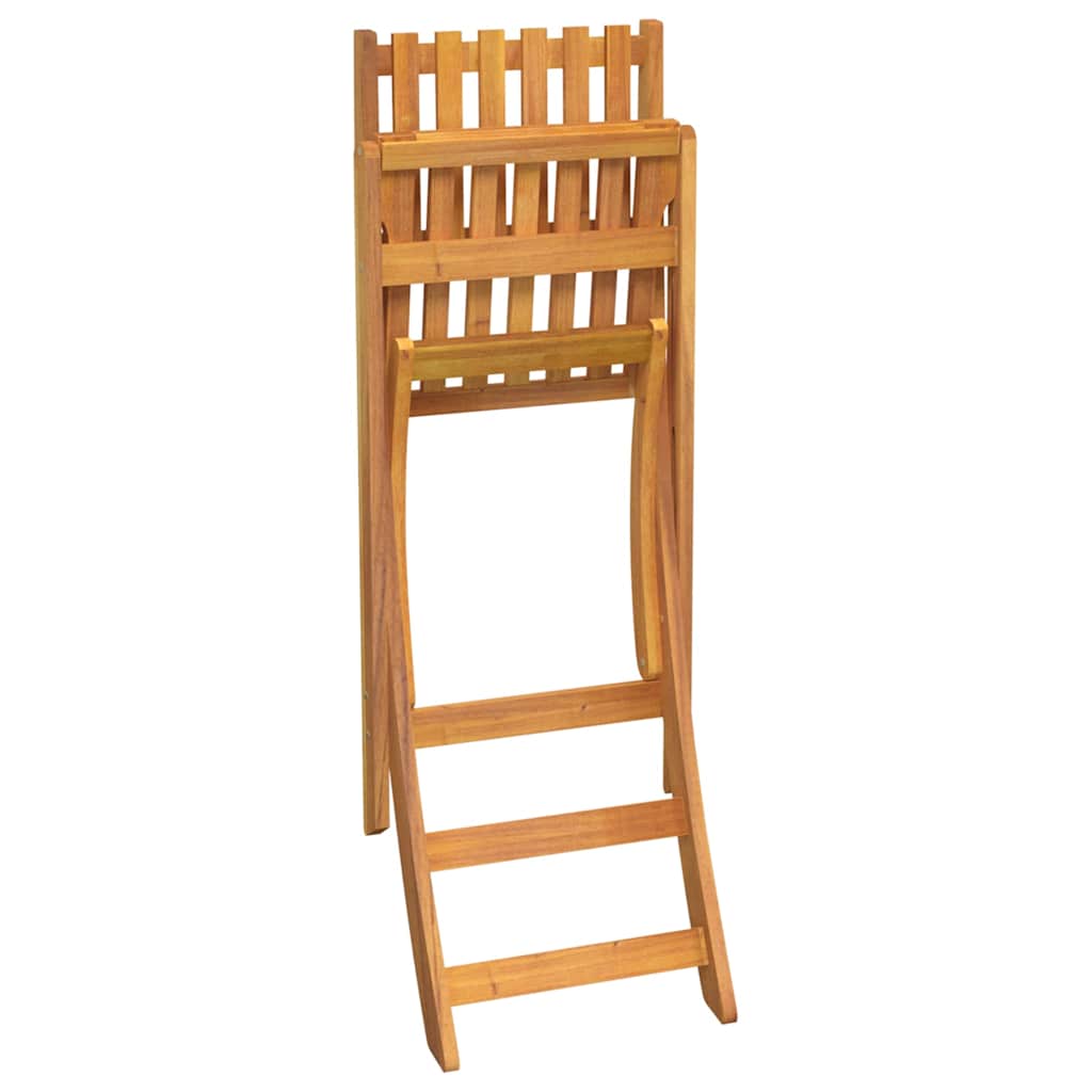 vidaXL Outdoor Bar Set | Natural | Solid Acacia wood | Standard |  Foldable