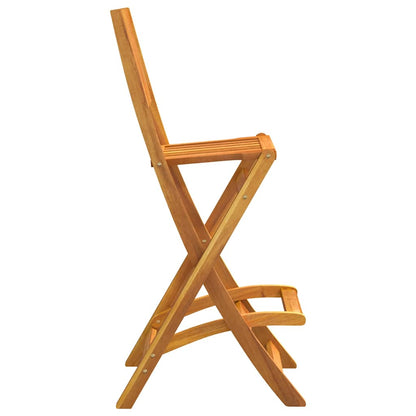 vidaXL Outdoor Bar Set | Natural | Solid Acacia wood | Standard |  Foldable