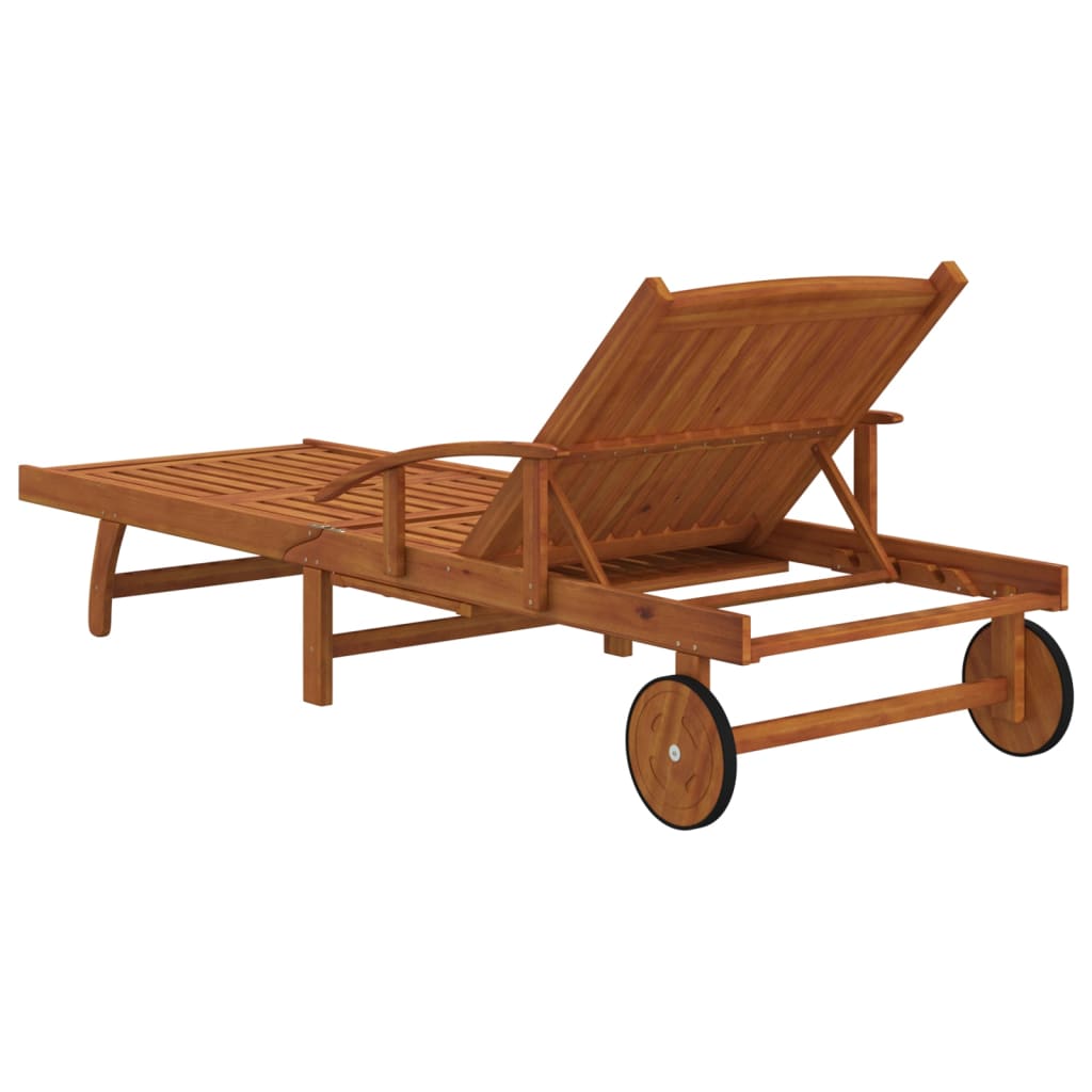 vidaXL Sun Loungers 2 pcs Solid Wood Acacia