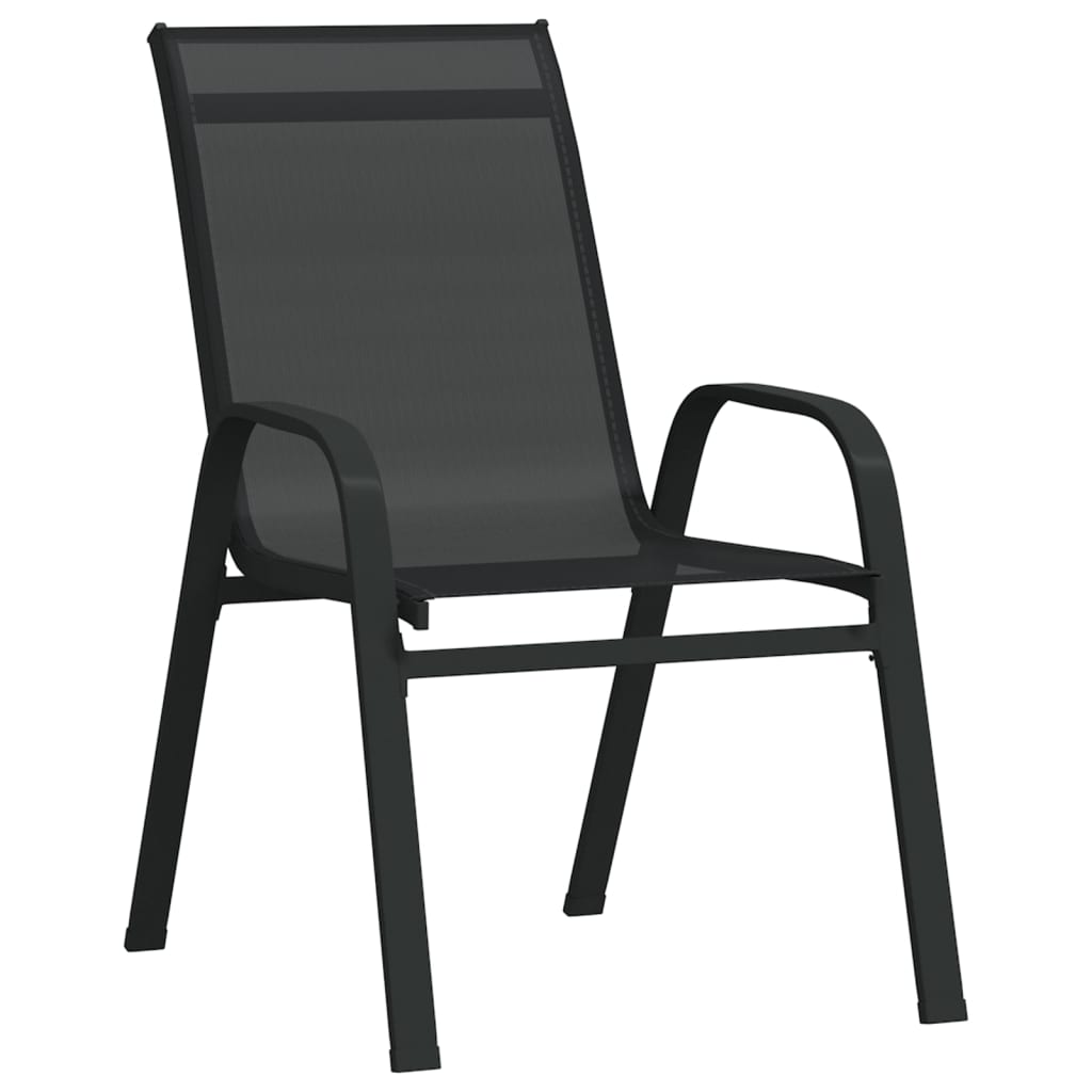 vidaXL 5 Piece Garden Dining Set Black