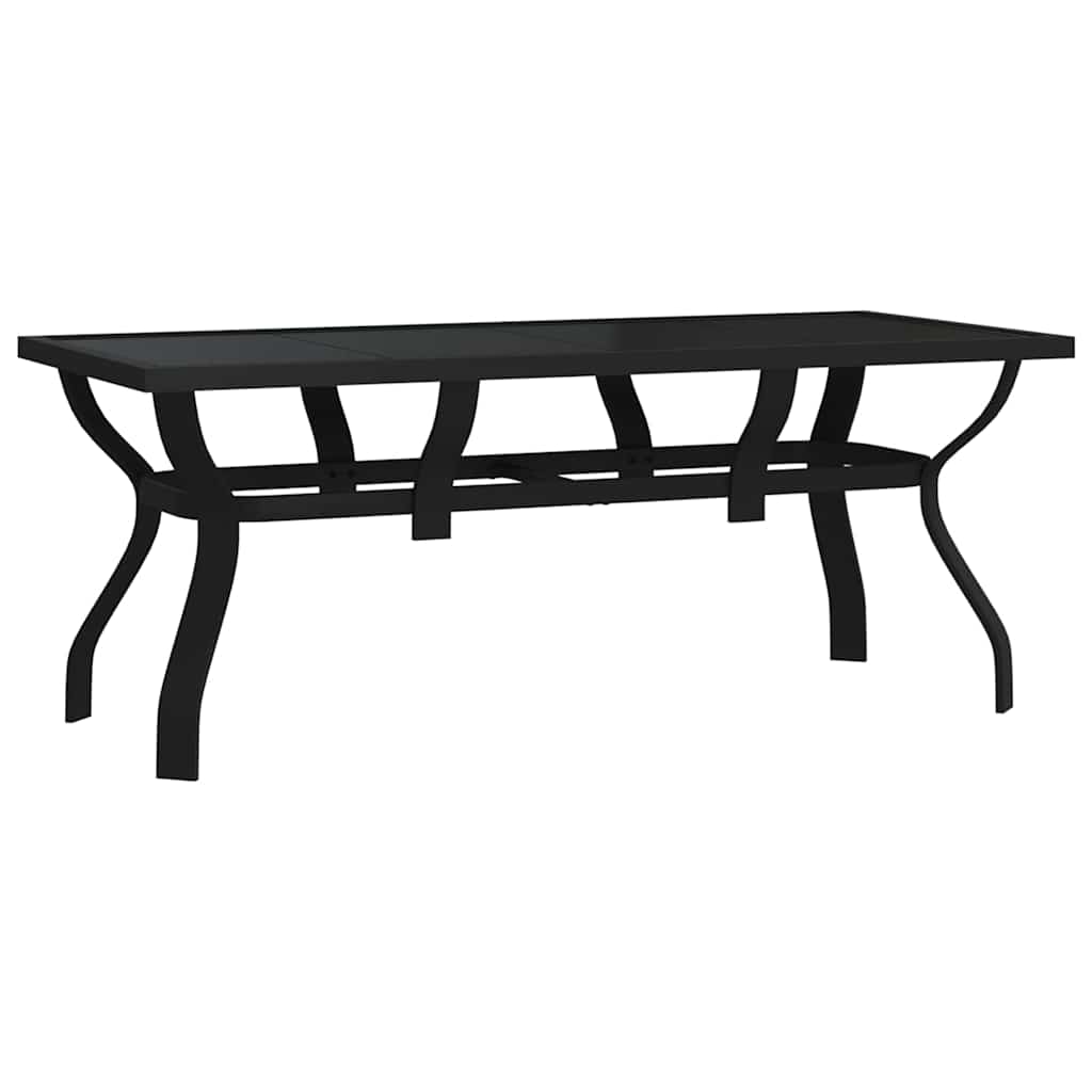 vidaXL 5 Piece Garden Dining Set Black