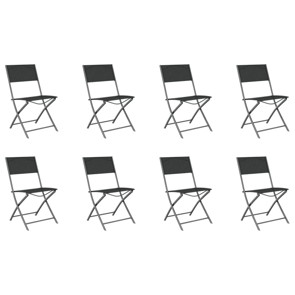vidaXL Garden Dining Set | Grey and Black
