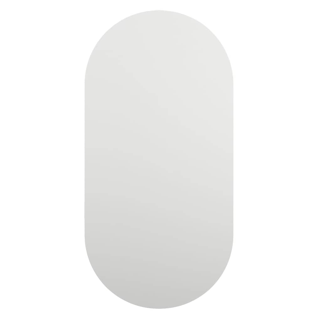 vidaXL Mirror with LED Lights 80x40 cm Glass Oval
