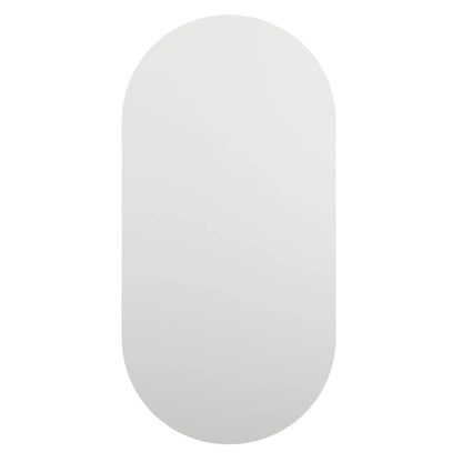 vidaXL Mirror with LED Lights 80x40 cm Glass Oval