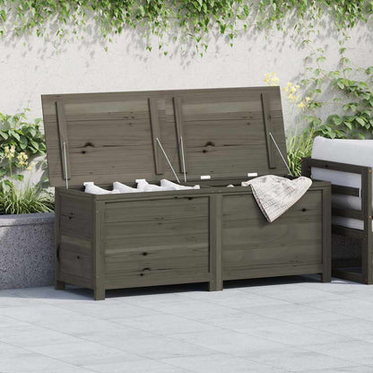 vidaXL Outdoor Cushion Box Anthracite 150x50x56 cm Solid Wood Fir