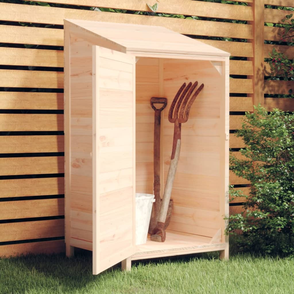 152178 vidaXL Garden Shed 55x52x112 cm Solid Wood Fir