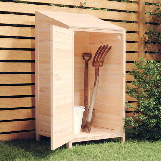 152178 vidaXL Garden Shed 55x52x112 cm Solid Wood Fir