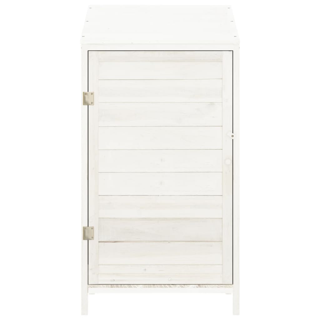 vidaXL Garden Shed | White | Solid fir wood | Small | Garden Shed | Rectangular