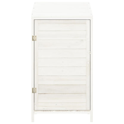 vidaXL Garden Shed | White | Solid fir wood | Small | Garden Shed | Rectangular