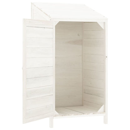 vidaXL Garden Shed | White | Solid fir wood | Small | Garden Shed | Rectangular