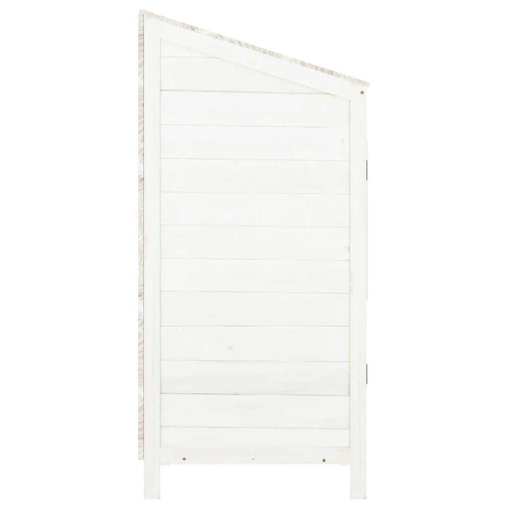 vidaXL Garden Shed | White | Solid fir wood | Small | Garden Shed | Rectangular